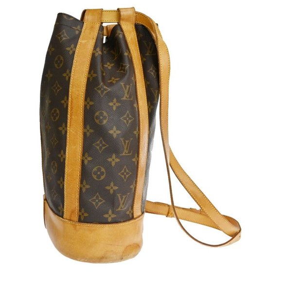 LOUIS VUITTON LV Randonnee PM Shoulder Bag Monogram Leather Brown M42243 35YD458 - Picture 2 of 16